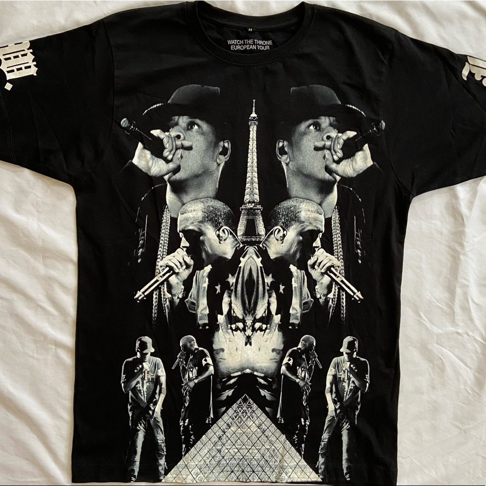 Rare Kanye West Jay Z European Tour Watch the Throne Shirt